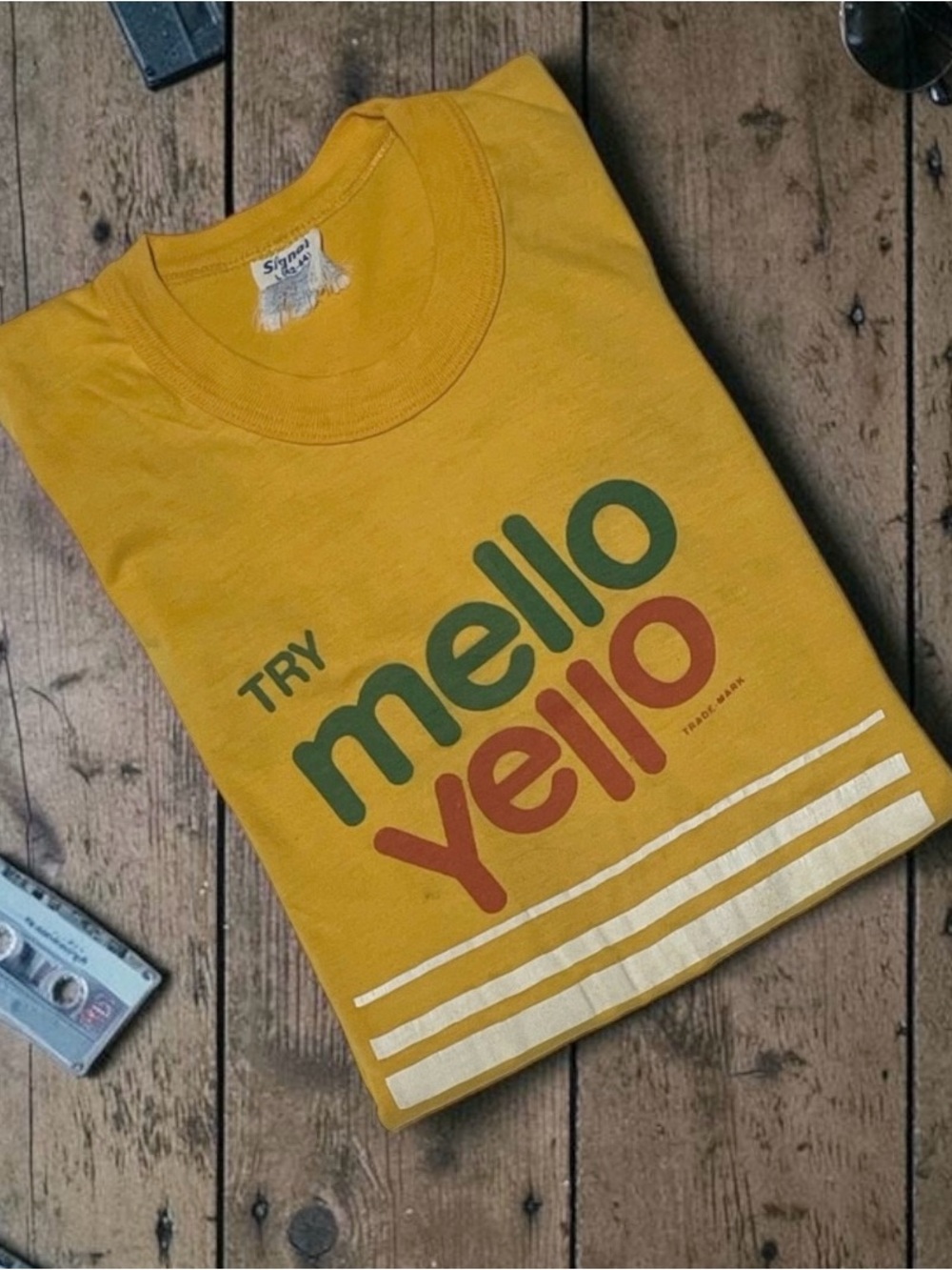Vintage 1979 Mello Yello Fun Run Tee Signal Large Knoxville TN WNOX USA